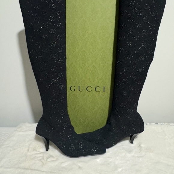 Gucci Black Over the Knee Boots - Picture 1 of 4